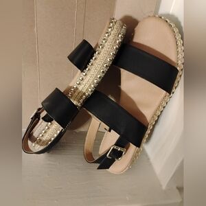 Elegant Black Espadrille Sandals